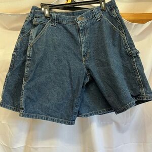 Wrangler Dark Blue Jean Shorts for Men